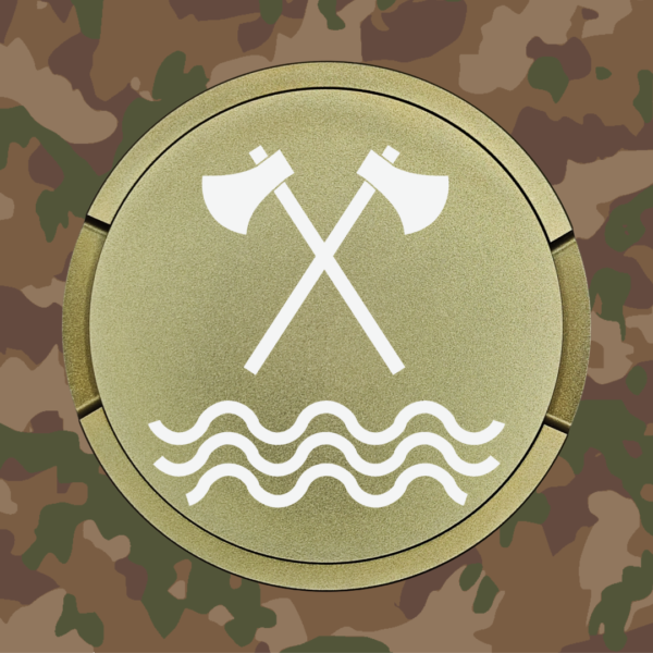 Snusdose Baupionier Militär-grün