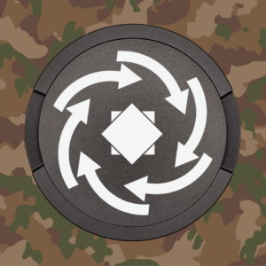 Snusdose Betriebssoldat schwarz
