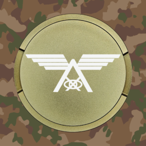 Snusdose Flugplatz Lufttransportsicherung Militär-grün