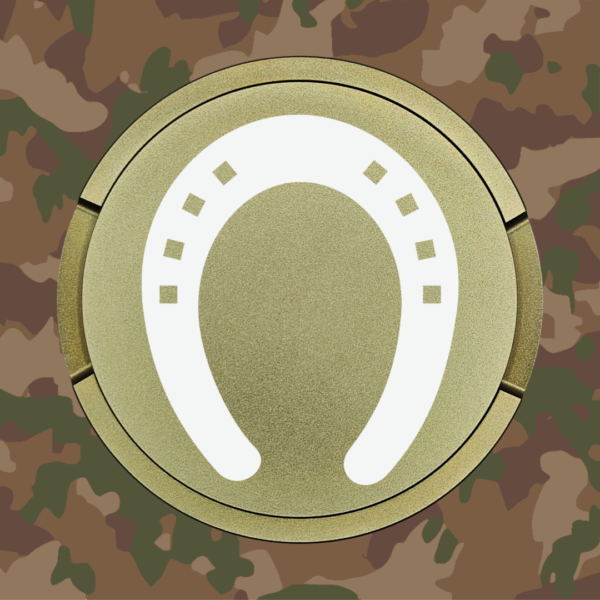 Snusdose Hufschmied Militär-grün