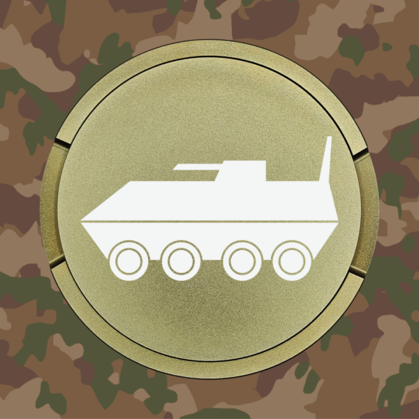 Snusdose Infanteriebesatzer Militär-grün