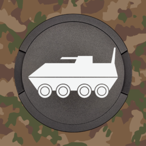 Snusdose Infanteriebesatzer schwarz