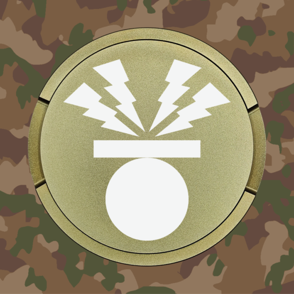 Snusdose Flab-Kanonier Militär-grün