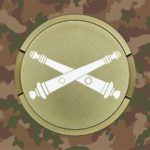 Snusdose Kanonier Militär-grün