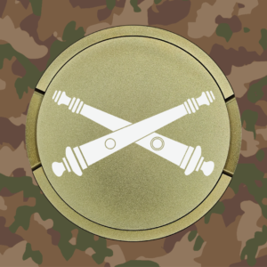 Snusdose Kanonier Militär-grün