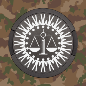 Snusdose Militärjustiz schwarz